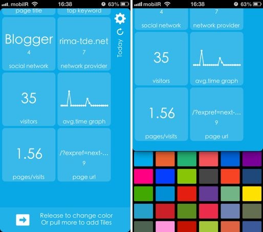 Analytics Tiles App