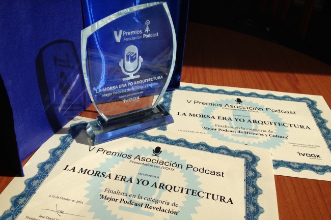 Un podcast de Arquitectura galardonado en los Premios de la Asociación Podcast Un podcast de Arquitectura galardonado en los Premios de la Asociación Podcast